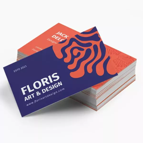 Cartão de visita personalizado com design profissional e logotipo