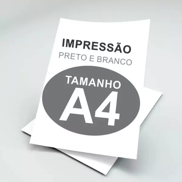 Impressão preto e branco de documentos e materiais corporativos