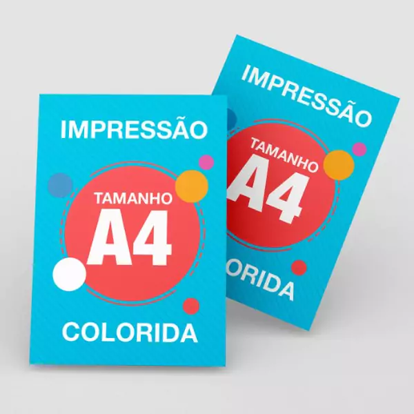 Impressão colorida de alta qualidade para materiais promocionais